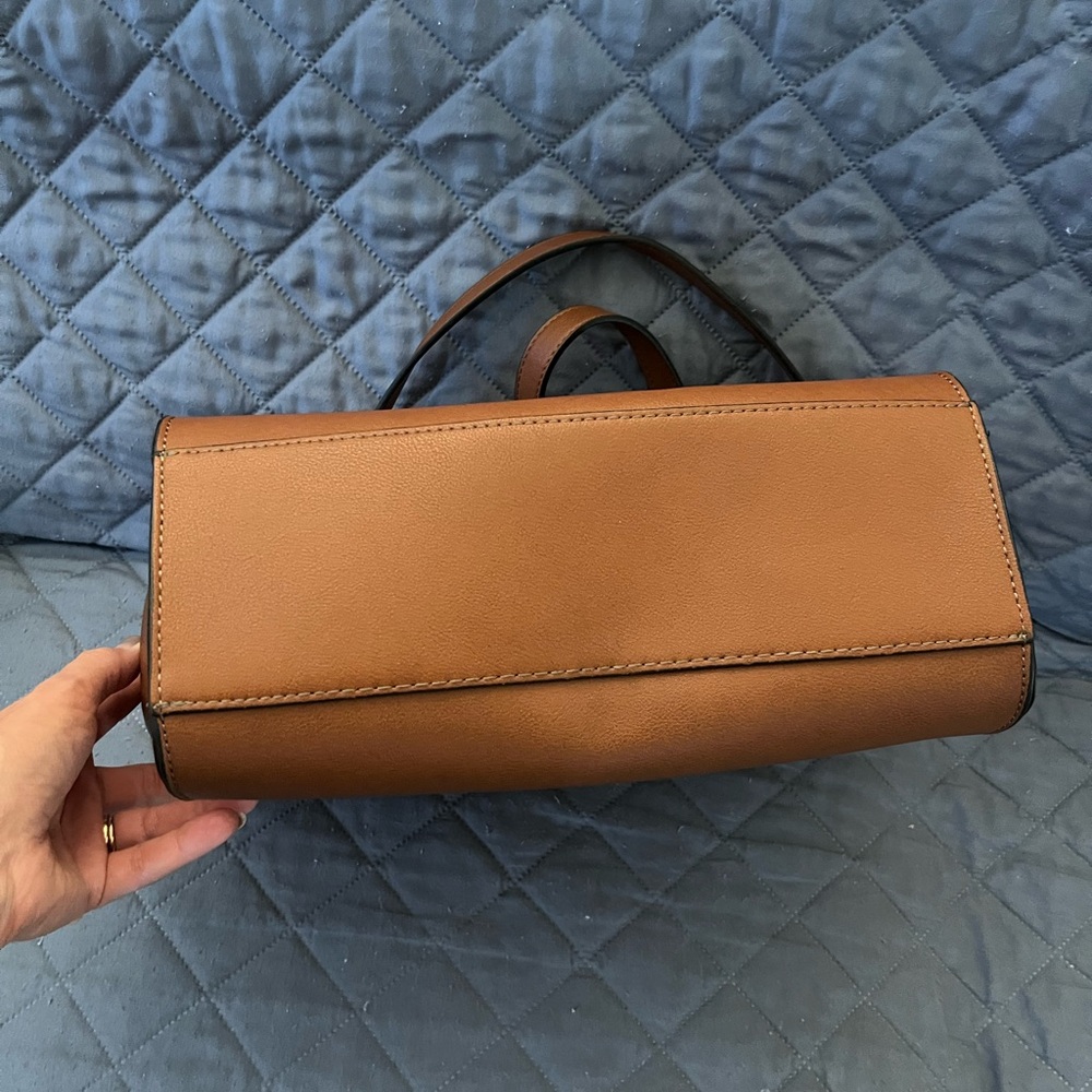 Chaps Chic Brown Tote Bag with Front Pocket - Picture 5 of 7